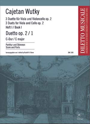 Cajetan Wutky: Duetto in C-Dur op. 2-1 Heft 1