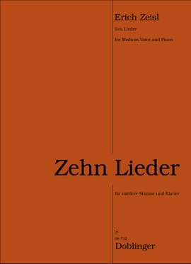 Eric(H) Zeisl: 8 Lieder Für Singstimme und Klavier