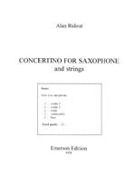 Ridout: Concertino for Alto Saxophone & Strings