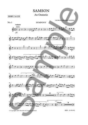 Georg Friedrich Händel: Samson (Horn Parts)