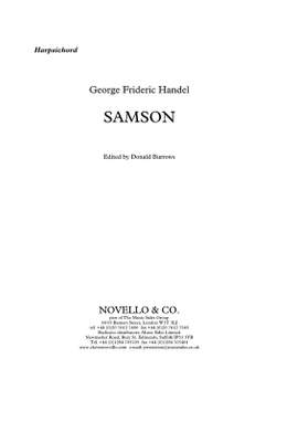 Georg Friedrich Händel: Samson (Harpsichord Part)