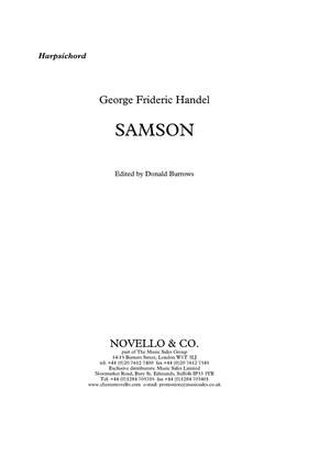Georg Friedrich Händel: Samson (Harpsichord Part)