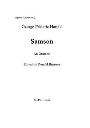 Georg Friedrich Händel: Samson (Organ Part)