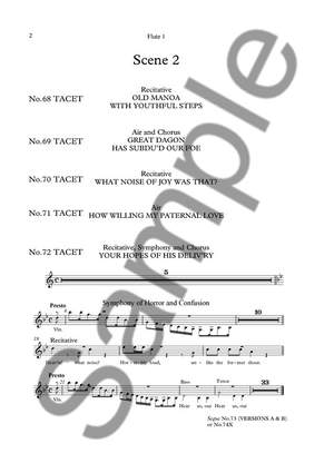 Georg Friedrich Händel: Samson (Flute Parts)