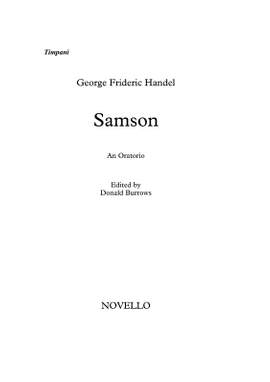 Georg Friedrich Händel: Samson (Timpani Part)