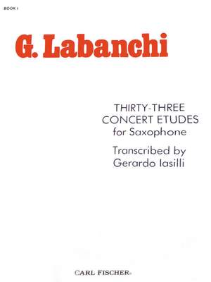 Gaetano Labanchi: Thirty-Three Concert Etudes