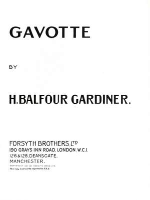 Gardiner: Gavotte