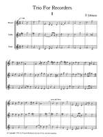 Johnson, David: Trio for Recorders Product Image