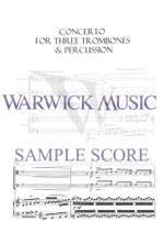 Bourgeois: Concerto for 3 Trombones (solo/perc parts & pf) Product Image