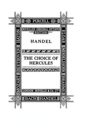 Georg Friedrich Händel: The Choice of Hercules (SATB)