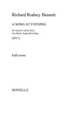 Richard Rodney Bennett: A Song At Evening