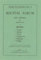 Brahms: Six Songs For Soprano Le.09