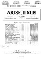 Day: Arise O Sun Db
