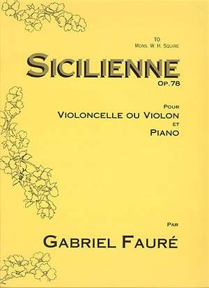 Faure: Sicilienne Cello(Vln)/Piano
