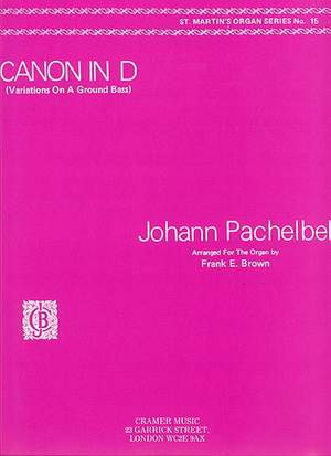 Pachelbel: Canon In D Org. St.M.15