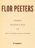 Peeters: Ubi Caritas Org./Tenor