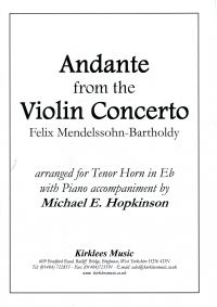 Mendelssohn Andante Violin Concerto Tenor Horn/Pf