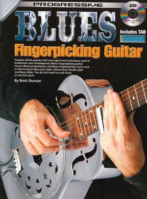 Progressive Blues Fingerpicking Guitar Bk & CD
