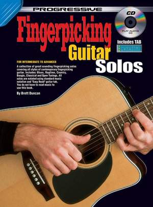 Progressive Fingerpicking Guitar Solos Bk & CD
