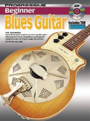 Progressive Beginner Blues Guitar Book & CD