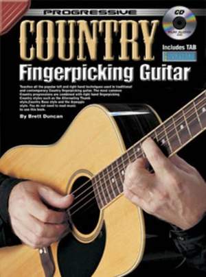Progressive Country Fingerpicking Guitar Book & CD
