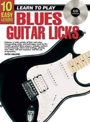 10 Easy Lessons Blues Guitar Licks Bk & CD