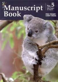 Koala Manuscript No 5 12 Stave 100 Page Pad