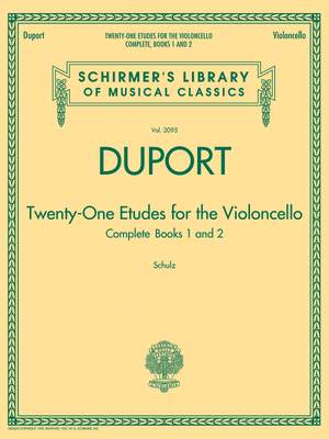 Jean-Louis Duport: 21 Etudes For Cello