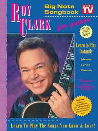 Roy Clark Big Note Songbook Guitar Book & Dvd