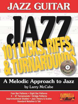 Jazz Guitar 101 Licks Riffs & Turnarounds Bk & Cd
