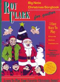 Roy Clark Big Note Christmas Book For Guitar