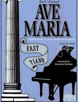 Bach/Gounod Ave Maria Robbins Easy Piano