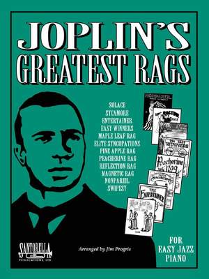 Joplin Greatest Rags Easy Jazz Piano Bk & Cd