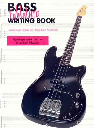Bass Tablature Writing Book 9x12