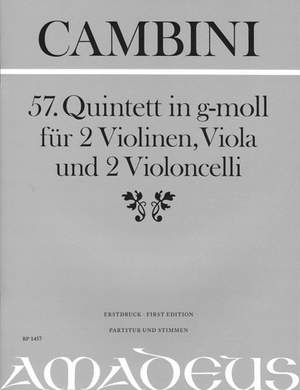 Cambini, G G: 57. Quintet