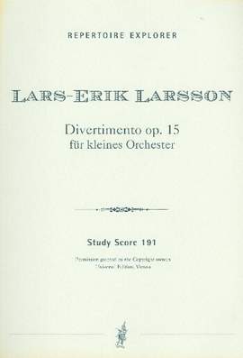 Larsson: Divertimento for small orchestra op.15