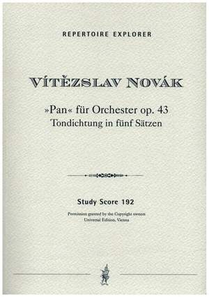 Novák: Pan for orchestra in 5 movements op.43