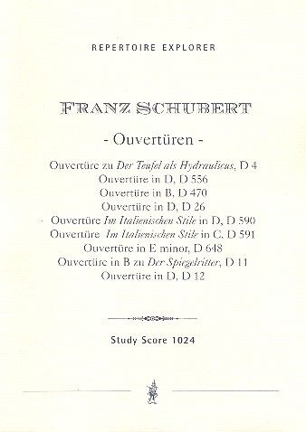 Schubert: Overtures