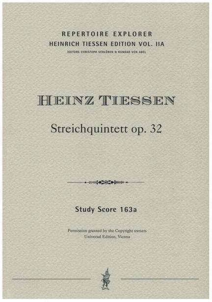 Tiessen: String Quintet op.32