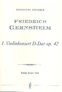 Gernsheim: Violin Concerto No. 1 in D major op.42