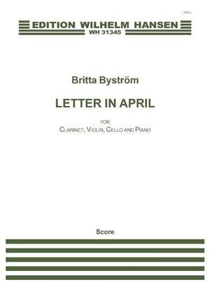 Britta Byström: Letter In April