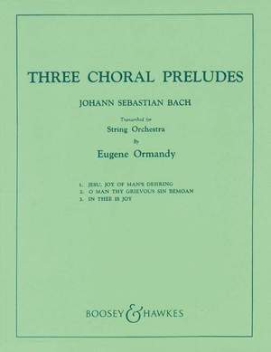 Bach, J S: Three Chorale Preludes
