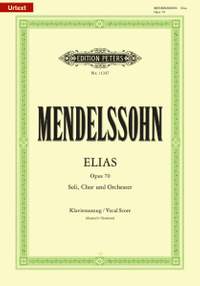 Mendelssohn: Elias op. 70 (Vocal Score in German)