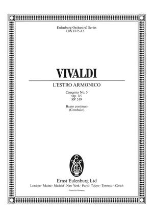 Vivaldi: L'Estro Armonico op. 3/5 RV 519