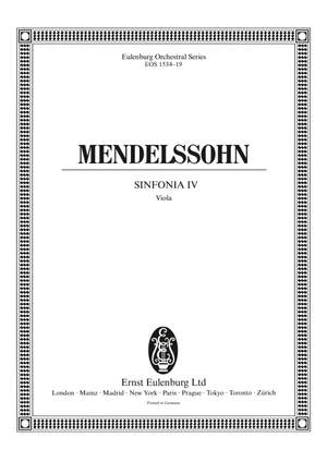 Mendelssohn: Sinfonia IV c-Moll