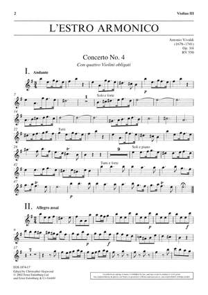 Vivaldi: L'Estro Armonico op. 3/4 RV 550