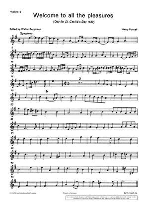 Purcell: Ode zum St. Cecilia's Day 1683