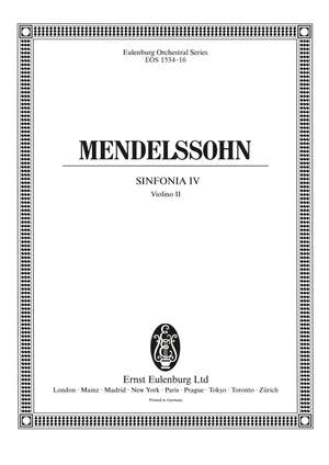 Mendelssohn: Sinfonia IV c-Moll