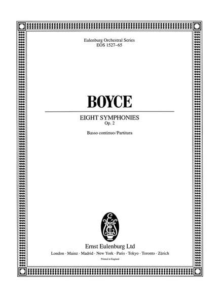 Boyce: 8 Symphonies op. 2