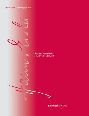 Hanns Eisler Complete Edition: Series IV (Instrumental Music) Vol. 6: Chamber Symphony